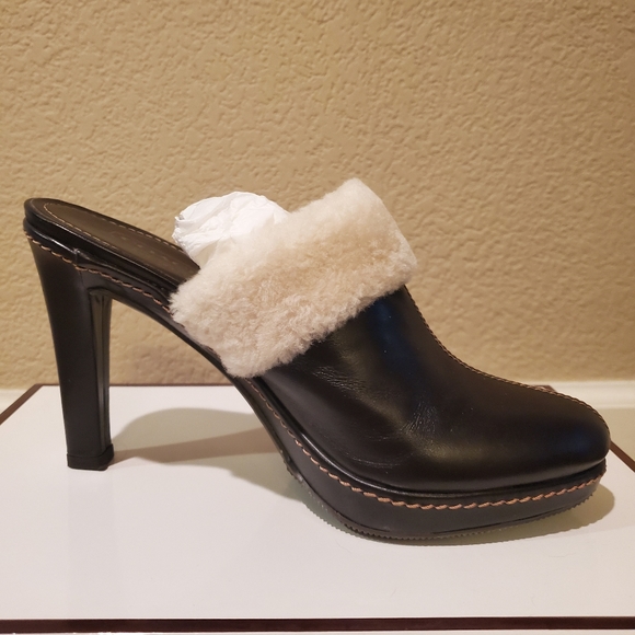 COACH SHEARLING MULES - Picture 4 of 5